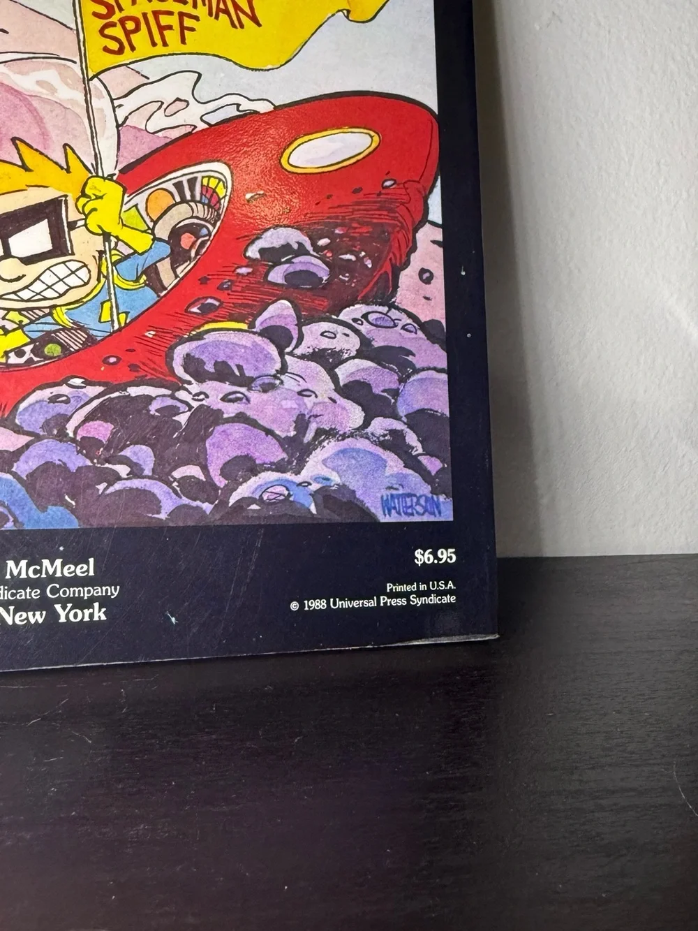 New Vintage 1988 Calvin & Hobbes Something Under The Bed Is Drooling Book
